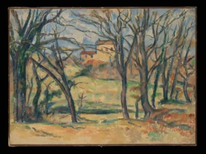 Paul Cézanne - Trees and Houses Near the Jas de Bouffan