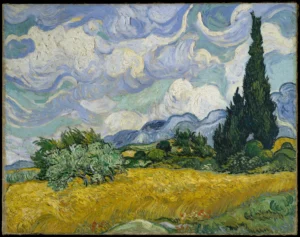 Vincent van Gogh - Wheat Field with Cypresses