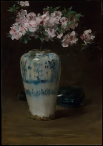 William Merritt Chase - Pink Azalea—Chinese Vase