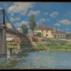 Alfred Sisley - The Bridge at Villeneuve-la-Garenne